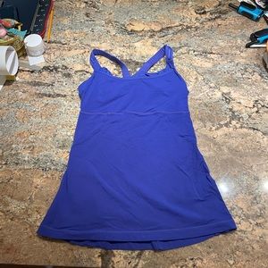 Blue Lululemon tank top size 10